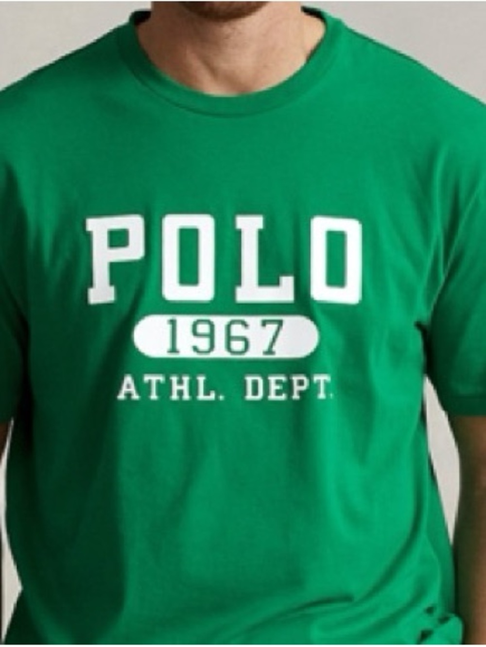 Polo Ralph Lauren Green Athl. Dept. Logo Tee XL